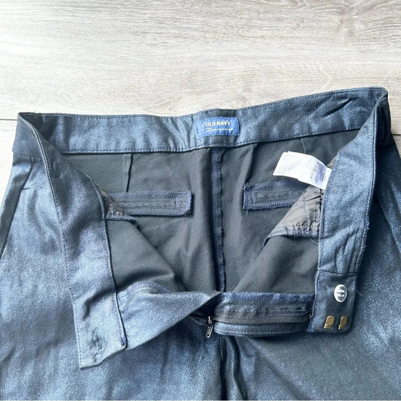 Old Navy Pixie Foil Navy Shimmer Ankle Pants - Picture 6 of 12